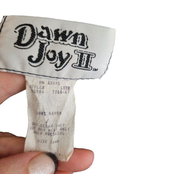 Vintage 90s Short Sleeve Mini Wrap Waist Dress Womens Size L Black - Picture 7 of 7